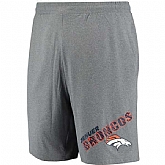 Denver Broncos Concepts Sport Tactic Lounge Shorts Heathered Gray